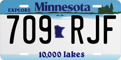 MN license plate 709RJF
