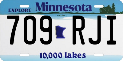 MN license plate 709RJI