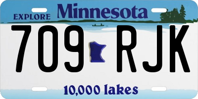 MN license plate 709RJK