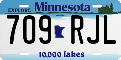 MN license plate 709RJL