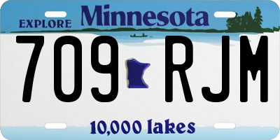 MN license plate 709RJM