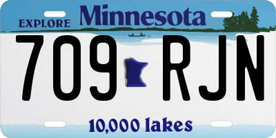 MN license plate 709RJN