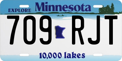 MN license plate 709RJT