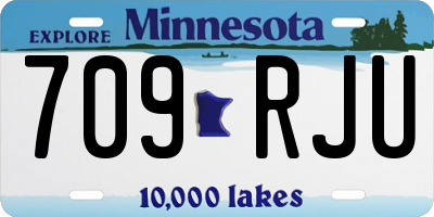 MN license plate 709RJU
