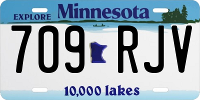 MN license plate 709RJV