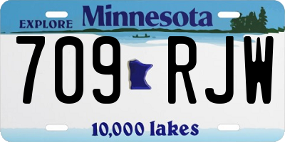 MN license plate 709RJW
