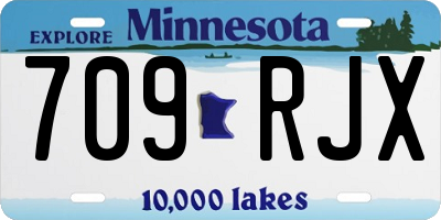 MN license plate 709RJX