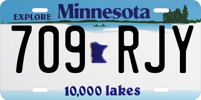 MN license plate 709RJY