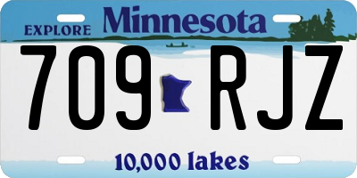 MN license plate 709RJZ