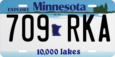 MN license plate 709RKA