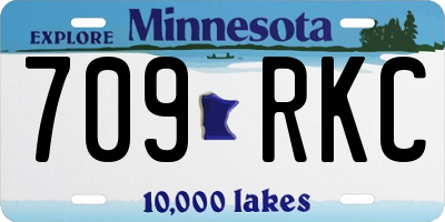 MN license plate 709RKC