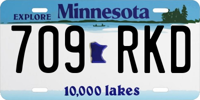 MN license plate 709RKD