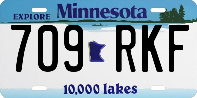 MN license plate 709RKF