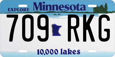 MN license plate 709RKG