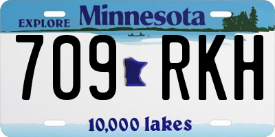 MN license plate 709RKH