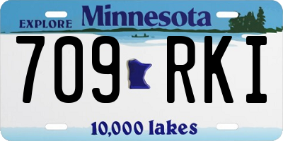 MN license plate 709RKI