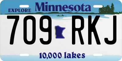 MN license plate 709RKJ