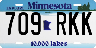 MN license plate 709RKK