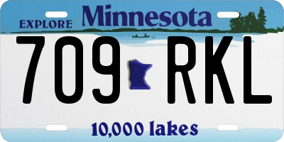 MN license plate 709RKL