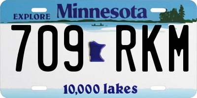MN license plate 709RKM