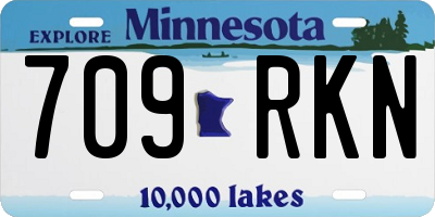 MN license plate 709RKN
