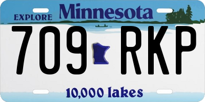 MN license plate 709RKP