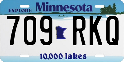 MN license plate 709RKQ