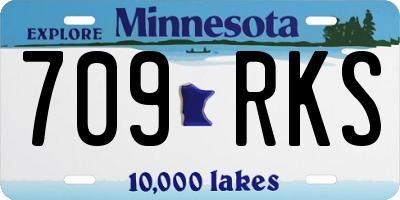 MN license plate 709RKS