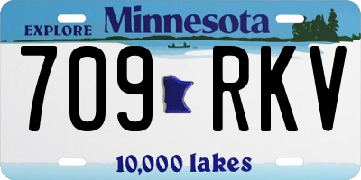 MN license plate 709RKV