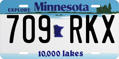 MN license plate 709RKX