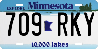 MN license plate 709RKY