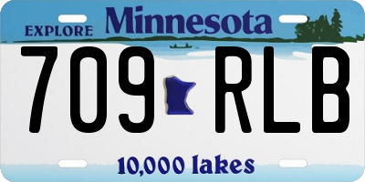 MN license plate 709RLB