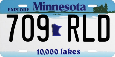MN license plate 709RLD