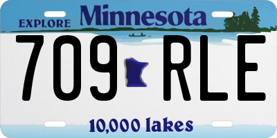 MN license plate 709RLE