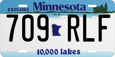 MN license plate 709RLF
