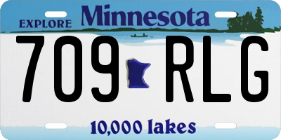 MN license plate 709RLG