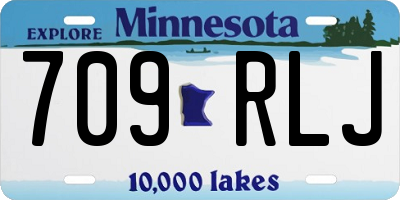 MN license plate 709RLJ