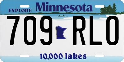 MN license plate 709RLO