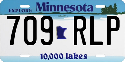 MN license plate 709RLP