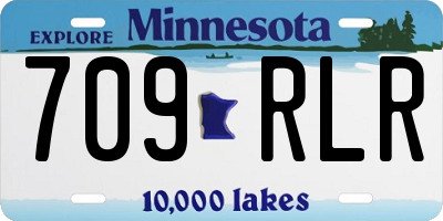 MN license plate 709RLR