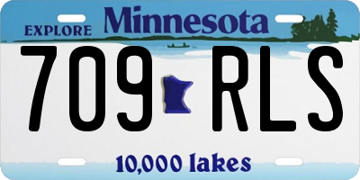 MN license plate 709RLS