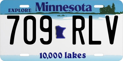 MN license plate 709RLV