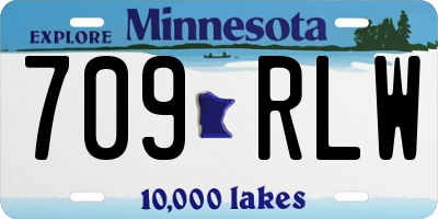 MN license plate 709RLW