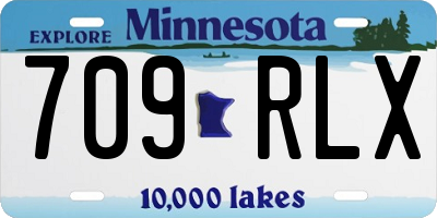 MN license plate 709RLX