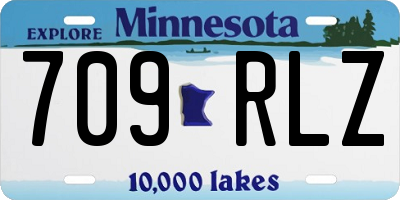 MN license plate 709RLZ
