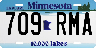 MN license plate 709RMA
