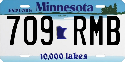 MN license plate 709RMB
