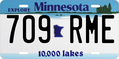 MN license plate 709RME