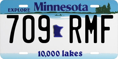 MN license plate 709RMF