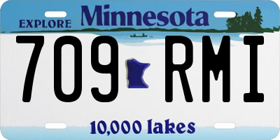 MN license plate 709RMI